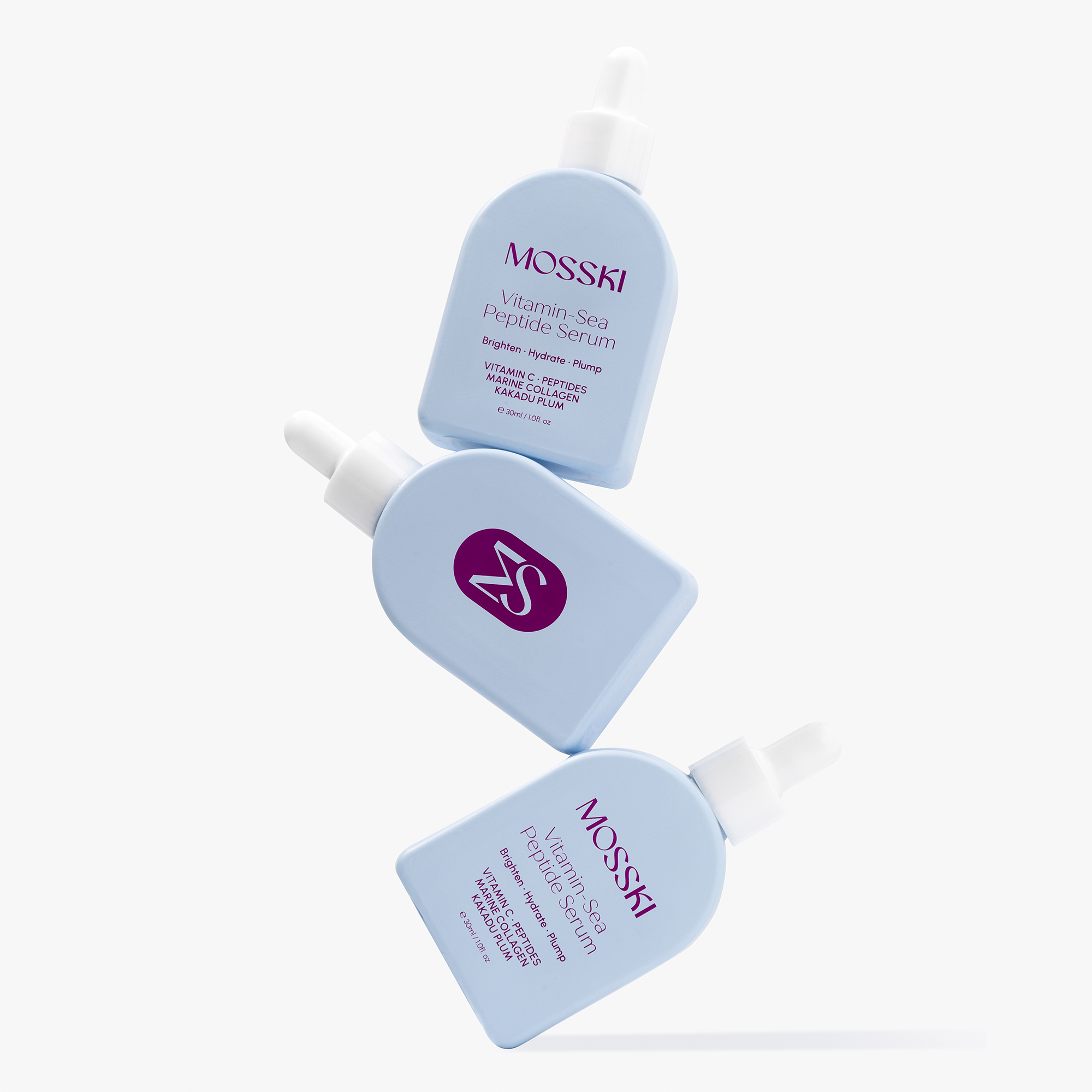 Mosski Vitamin-Sea Peptide Serum with marine collagen for firmer, brighter skin