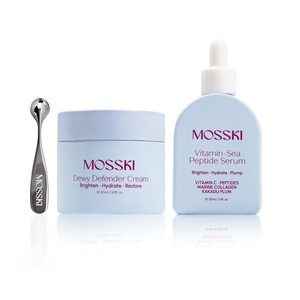 Mosski Ultimate Glow Duo set — Vitamin-Sea Peptide Serum and Dewy Defender Cream